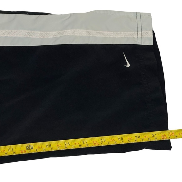 Nike Womens Warm Up Track Pants Large 12-14 Black Stripe Drawstring Pockets - Picture 12 of 16